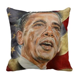 Barack Obama  Throw Pillow 20" x 20"