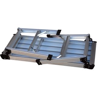 Vestil Aluminum Folding Step Platform — 250-Lb. Capacity, 19 1/2in. Opened Height, Model# AFSP-2  Folding Platforms