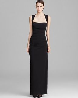 Laundry by Shelli Segal Gown   Cross Back Matte Jersey's