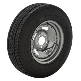 Goodyear Marathon 225/75 R 15 Radial Trailer Tire 6 Lug Chrome Directional Rim 98639