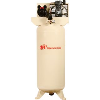 Ingersoll Rand Electric Stationary Air Compressor — 5 HP, 18.1 CFM @ 90 PSI, 230 Volt, Model# SS5L5  10   20 CFM Air Compressors