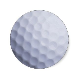 Golf Ball Background Customized Template Round Stickers