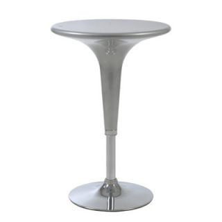 Eurostyle Clyde Adjustable Bar Table in Silver