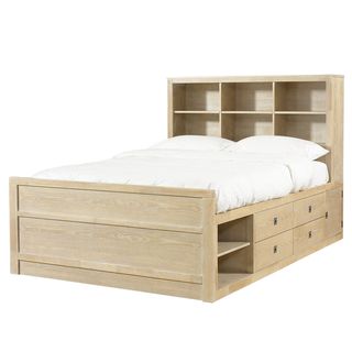 Cassidy 'Washed Teak' Full size Storage Bed Beds