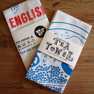 full english tea towel by basil & ford
