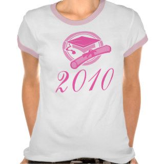 2010 Pink Graduation Hat Tee Shirts