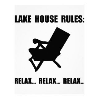 Lake House Rules Letterhead Template