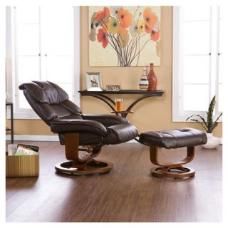 wildon home dawn leather ergonomic recliner and