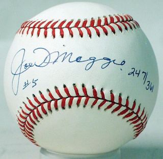 Joe DiMaggio Autographed #5 Baseball —