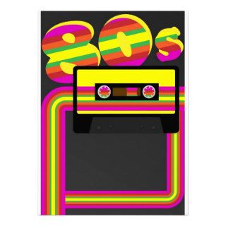 80s Retro Party Personalized Announcement