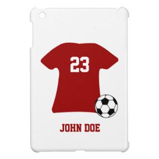 Personalized Soccer Shirt With Ball iPad Mini Case
