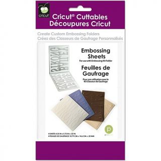 Provo Craft Cricut Cuttables Embossing Sheet Refill 4 pack   4 1/4" x 5 3/