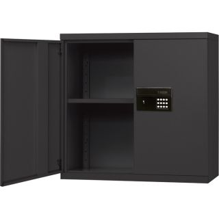 Sandusky Lee Keyless Electronic Steel Wall Cabinet — 30in.W x 12in.D x 30in.H  Wall Cabinets