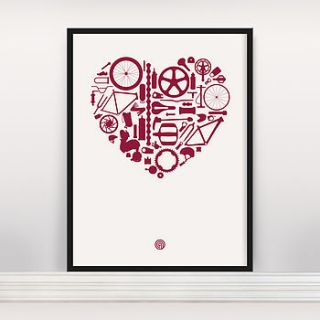 'bike love' screen print edition open edition by anthony oram