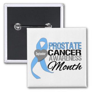 Prostate Cancer Awareness Month Draped Ribbon 2 Button