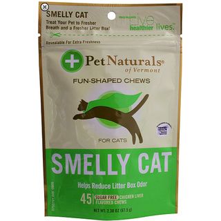Pet Naturals Of Vermont Smelly Cat Fun shaped Chews (Pack of 2) Pet Naturals of Vermont Pet Vitamins & Supplements