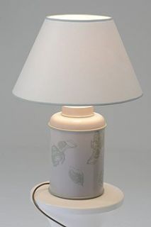 fabulous hand painted vintage floral lamp by aurina
