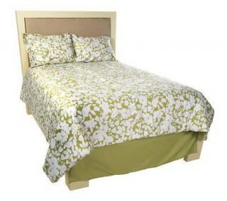 Home Reflections Floral 4 pc. QN Reversible Comforter Set —