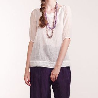 cotton voile nelly blouse by sula
