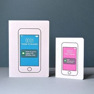 personalised smart phone card by ruby wren designs