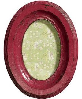 distressed oval picture frame by i love retro
