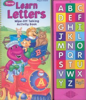 Barney Learn Letters Wipe Off Talking Activity Book (Play a Sound) Darren McKee 9780785363965 Books