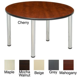 Regency Seating 42 inch Round Table with Chrome Post Legs Regency Seating Utility Tables
