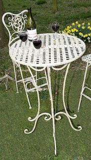 antique cream bar table and chairs by xxxxxxxxxxx