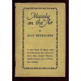 Mainly on the Air Max Beerbohm Books
