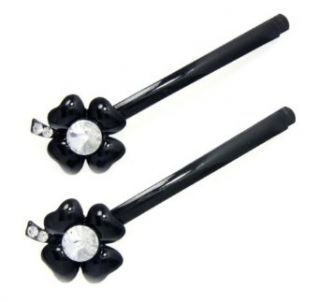 Crystal Clear Clover with Crystal Stem Bobby Pins Clothing