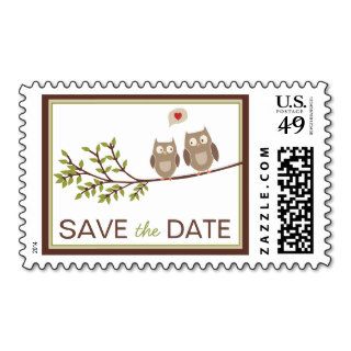 Cute Owl Save the Date Stamps