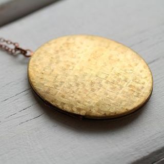 oversized vintage locket by silk purse, sow's ear