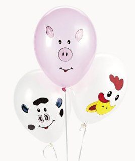 Make your Own Farm Animal Balloons (1 dz) Toys & Games