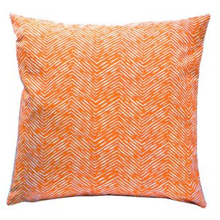 Cameron Orange Geometric Decorative Pillow Throw Pillows