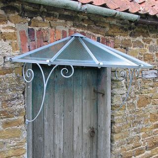 hand forged antique french style door canopy by sculpsteel