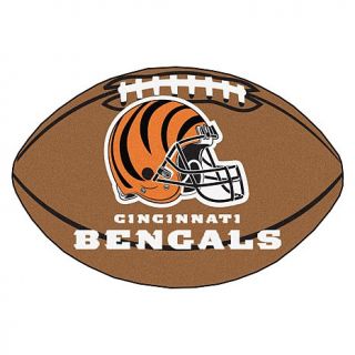 NFL Football Shaped Team Logo Mat   Bengals