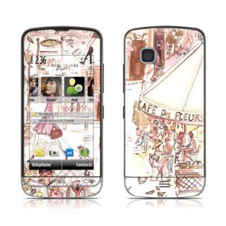 Paris Makes Me Happy Design Protective Skin Decal Sticker for Nokia C5 Cell Phone Cell Phones & Accessories