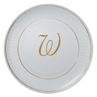 Paper Plate Design with Monogram Template