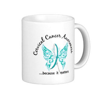Grunge Tattoo Butterfly 6.1 Cervical Cancer Mugs
