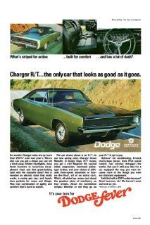 1968 Dodge Charger R/T Ad Digitized & Re mastered Car Poster Print "The Only Car that Looks As Good As It Goes" 24"x36"   Prints