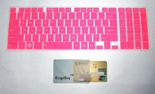 Silicone Keyboard Protector Skin Cover for Toshiba Satellite C855 C855D C870 C875 C875D (if your "enter" key looks like "7", our skin can't fit) (Light Pink) Computers & Accessories