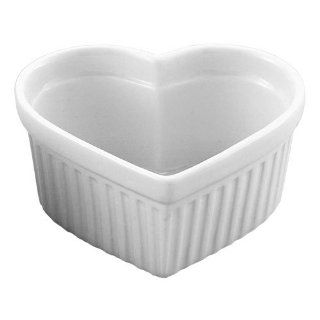 HIC Porcelain 6 oz Heart Souffle Dish, 1 ea Kitchen & Dining