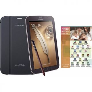 Samsung Galaxy Note 8" Quad Core, 16GB Tablet with S Pen, White Book Cover and