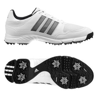 Adidas Tech Response 4.0 White/ Silver Golf Shoes Adidas Men's Golf Shoes