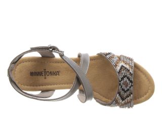 Minnetonka Zoey Pewter Leather/Metallic Multi