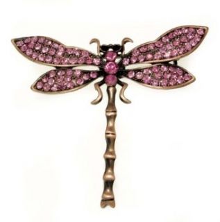 Bronze Dragonfly Brooch Pin Clothing