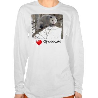 I Heart Opossums Tshirts