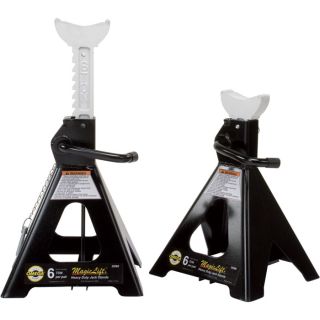 Omega Lift Equipment Magic Lift Jack Stand Set — 6-Ton Capacity, Model# 32066