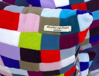 handmade patchwork throw festival by mother of pearl atelier