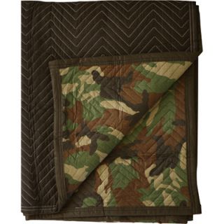 Wel-Bilt Camo/Black Polyester Moving Blanket — 72in.L x 54in.W  Moving Blankets